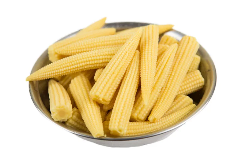 bowl of baby corn