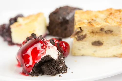 Plate of desserts