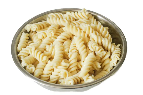 Bowl of cooked noodles
